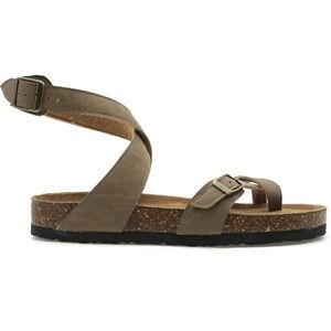 Strappy Flat Sandals Cork Yara Style